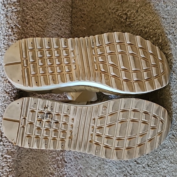 NWOB Free People Champmin Double Stack Creme Tie Sneakers/Espadrilles Sz 38 - Picture 7 of 7